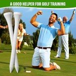 Mudder 600 Pack Golf Tees Bulk Wooden Golf Tees Wood for Men Balls Accessories(2-3/4 Inch,White)