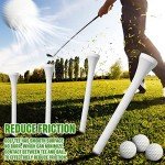 Mudder 600 Pack Golf Tees Bulk Wooden Golf Tees Wood for Men Balls Accessories(2-3/4 Inch,White)