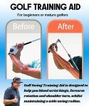 Zcoorey Golf Swing Trainer aid - Golf Training aid to Improve Hinge, Forearm Rotation, Shoulder turna and Grip.Portable Collapsible Swing Trainer Equipped with Golf Grip Trainer