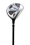 Aspire XD1 Complete Mens Golf Club Set, Includes Titanium Driver, S.S. Fairway, S.S. Hybrid, S.S. 6-PW Irons, Putter, Bag, 3 H/C's, Right & Left Handed Golf Clubs for Men, Blue