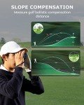 JIEHOME Golf Range Finder X1 660 Yards Rangefinder with Slope Flagpole Lock Vibration 6X Magnification Rechargeable Hunting Laser Rangefinders Golfing Rangefinder Disc Bowhunting