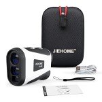 JIEHOME Golf Range Finder X1 660 Yards Rangefinder with Slope Flagpole Lock Vibration 6X Magnification Rechargeable Hunting Laser Rangefinders Golfing Rangefinder Disc Bowhunting