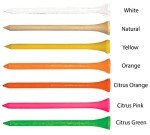 1000 Personalized Custom Wood Golf Tees - 1 Color Imprint 2-3/4" White