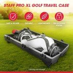 SKB Hard Shell Golf Bag, ATA Staff Pro Travel Case w/ Wheels & Latches, 49", X-Large