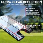 KINGTOP Classic Golf Putting Mirror - Portable Alignment Putting Training Aids for Consistency & Accuracy - Ideal for Indoor | Outdoor Practice, with Carry Bag and Golf Tees