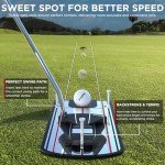 KINGTOP Classic Golf Putting Mirror - Portable Alignment Putting Training Aids for Consistency & Accuracy - Ideal for Indoor | Outdoor Practice, with Carry Bag and Golf Tees