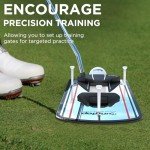 KINGTOP Classic Golf Putting Mirror - Portable Alignment Putting Training Aids for Consistency & Accuracy - Ideal for Indoor | Outdoor Practice, with Carry Bag and Golf Tees