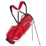 Izzo Golf Izzo Ultra-Lite Stand Golf Bag with Dual-Straps & Exclusive Features,Red 3.2 lbs