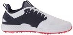 PUMA GOLF mens Ignite Pwradapt Caged Golf Shoe, Puma White-puma Silver-peacoat, 8.5 US