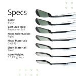 BombTech Golf 4.0 Iron Set - Black (Regular)