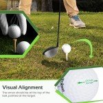 Polara Golf Ultimate Straight Self-Correcting Golf Balls – Anti-Slice & Hook Correction, Maximum Accuracy, Mid-Range Compression, Non-Conforming Golf Balls for Men & Women – 1 Dozen White