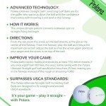 Polara Golf Ultimate Straight Self-Correcting Golf Balls – Anti-Slice & Hook Correction, Maximum Accuracy, Mid-Range Compression, Non-Conforming Golf Balls for Men & Women – 1 Dozen White