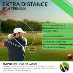 Polara Golf Ultimate Straight Self-Correcting Golf Balls – Anti-Slice & Hook Correction, Maximum Accuracy, Mid-Range Compression, Non-Conforming Golf Balls for Men & Women – 1 Dozen White