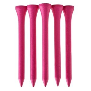 TH Golf 1000 Pcs Neon Bright Pink 70mm 2 3/4 inch Bamboo Golf Tees Eco Friendly & Sustainable Strong Bamboo