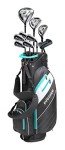 Precise AMG Men's Complete Golf Club Set, Includes Titanium Driver, S.S. Fairway, S.S. Hybrid, S.S. 6-PW Irons, Putter, Bag, 3 H/C's, Men’s Golf Clubs Full Set Right Handed, Regular or Tall Size