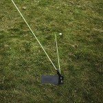 Golf Practice Plate Swing Plan Trainer Alignment Stick Holder Durable Metal Training Equipment Golfing Accessory (1 Pack Standard)