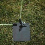 Golf Practice Plate Swing Plan Trainer Alignment Stick Holder Durable Metal Training Equipment Golfing Accessory (1 Pack Standard)