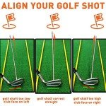 THE GOLFER STORE Golf Alignment Rods, Golf Swing Trainer Aid Golf Club Alignment Stick Corrector Help Visualize and Align Your Golf Shot Golf Alignment Aids