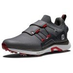 FootJoy Men's Hyperflex Boa Previous Season Style Golf Shoe, CharcoalGrey/Red, 10.5