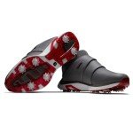 FootJoy Men's Hyperflex Boa Previous Season Style Golf Shoe, CharcoalGrey/Red, 10.5
