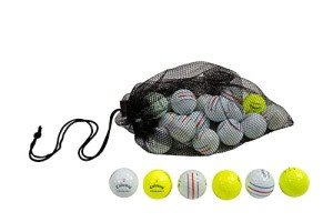 Clean Green Golf Balls 48 Recycled Used Golf Balls for Callaway ERC Triple Track Golf Ball Bulk Mix - Cheap Golf Balls Good Condition - Includes Callaway Golf Balls for Men and Mesh Carrying Bag (48)