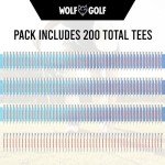 Personalized Golf Tees - Custom Golf Tees - Choose Font and Color - Golf Tee Gift Set - Choose from Sets of 50, 100 or 200 Golf Tees in Bulk