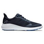 FootJoy Men's FJ Flex Previous Season Style Golf Shoe, Navy/White/Blue, 10.5
