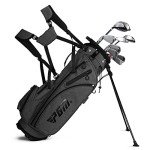 PGM 12-Piece Complete Golf Club Set - Woods, Hybrid, Irons, Wedge, Putter - Stand Bag, Titanium Club Heads