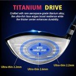 PGM 12-Piece Complete Golf Club Set - Woods, Hybrid, Irons, Wedge, Putter - Stand Bag, Titanium Club Heads