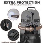 Himal Outdoors Golf Travel Bag - Heavy Duty 600D Polyester Oxford Wear-Resistant, Excellent Zipper Universal Size with Wheels, Soft-Sided Golf Club Travel Cover to Protect Clubs