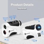 PEAKPULSE Golf Laser Rangefinder for Golf Range Finder Distance Finder with Slope Mode, Flag Pole Locking Vibration︱Fast Focus System