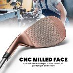FINCHLEY Forged Golf Wedge Set - 52/56/60 Degree Wedges for Men and Women, Milled Face for Ultra Spin, Right Hand, Bronze