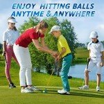 PGM Children's Golf Club Set - Can Hit Real Balls, 3 Pieces Clubs Includes Wood, Iron, and Putter, Great for Beginner Boys and Girls, Instructional Training Set