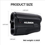 AILEMON AL52 Golf & Hunting Laser Rangefinder 900Y Fast Focus High-Precision Continuous Scan Flag Pole Locking Vibration Function Slope Mode Range Finder