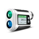 Golf Rangefinder with Slope and Side Color Display, Voice Output - 1000 Yards Laser Range Finder for Golf, Caddie Assistance