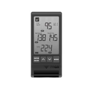 PRGR HS 130-A Portable Golf Launch Monitor | Doppler Radar Measures Club & Ball Speed, Smash Factor, Total & Carry Distance | Tracks Swing Speed Training Aids