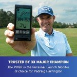 PRGR HS 130-A Portable Golf Launch Monitor | Doppler Radar Measures Club & Ball Speed, Smash Factor, Total & Carry Distance | Tracks Swing Speed Training Aids