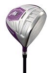 Precise M5 Womens Golf Clubs Full Set, Includes Titanium Driver, S.S. Fairway, S.S. Hybrid, S.S. 5-PW Irons, Putter, Stand Bag, 3 H/C's, Golf Clubs Women Right Handed, Purple