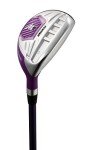 Precise M5 Womens Golf Clubs Full Set, Includes Titanium Driver, S.S. Fairway, S.S. Hybrid, S.S. 5-PW Irons, Putter, Stand Bag, 3 H/C's, Golf Clubs Women Right Handed, Purple