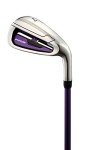 Precise M5 Womens Golf Clubs Full Set, Includes Titanium Driver, S.S. Fairway, S.S. Hybrid, S.S. 5-PW Irons, Putter, Stand Bag, 3 H/C's, Golf Clubs Women Right Handed, Purple
