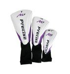 Precise M5 Womens Golf Clubs Full Set, Includes Titanium Driver, S.S. Fairway, S.S. Hybrid, S.S. 5-PW Irons, Putter, Stand Bag, 3 H/C's, Golf Clubs Women Right Handed, Purple