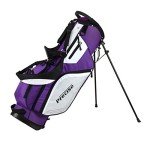 Precise M5 Womens Golf Clubs Full Set, Includes Titanium Driver, S.S. Fairway, S.S. Hybrid, S.S. 5-PW Irons, Putter, Stand Bag, 3 H/C's, Golf Clubs Women Right Handed, Purple