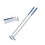 FUNGREEN Golf 2PCS/Pack Two-Way Putter Club for Right or Left Handed Golfers Foldable Alloy Rod Head Kids Adults Golf Putter - 34" Length (Blue)