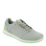 Skechers Men's Pivot Spikeless Golf Shoe, Gray/Lime, 12 Wide