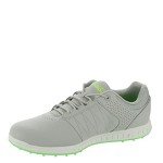 Skechers Men's Pivot Spikeless Golf Shoe, Gray/Lime, 12 Wide