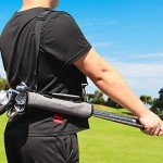 Craftsman Golf Portable Mini Carry Bag Shoulder Sleeve Bag Ideal for Golf Course Available for Custom Version with Your Name Stitched (Gray (Update))