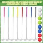 Gemscream 8 Pack Golf putters for Men and Women Detachable Golf Grip Two Way Kids Golf Putter with 8 Golf Balls Putter Bulk for Right Left Handed Golfers Golf Clubs Set for Junior Adults(35 inch)