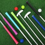 Gemscream 8 Pack Golf putters for Men and Women Detachable Golf Grip Two Way Kids Golf Putter with 8 Golf Balls Putter Bulk for Right Left Handed Golfers Golf Clubs Set for Junior Adults(35 inch)