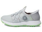 Skechers Men's Go Elite 5 Arch Fit Waterproof Slip in Golf Shoe Sneaker, Gray/Lime Spikeless, 11 Wide