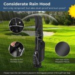 OFFICEJOY Golf Stand Bag, Portable Golf Clubs Bag w/4 Way Dividers, 4 Pockets, Adjustable Shoulder Straps, Pencil Golf Bag w/ 2 Non-Slip Stand, Lightweight Golf Bag for Men Women (Black)